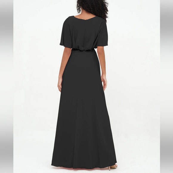 BLACK BRIDESMAID DRESS - Picture 4 of 9